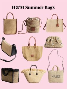H&M, summer bag, raffia bag, summer outfits, holiday bag